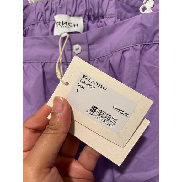 NWT FRNCH PARIS Lilac Blouse in Sz S - Picture 4 of 6